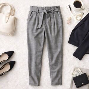 Vero Moda Women's Size 16 Check Paperbag K Curve Pants 36" Waist New with Tags